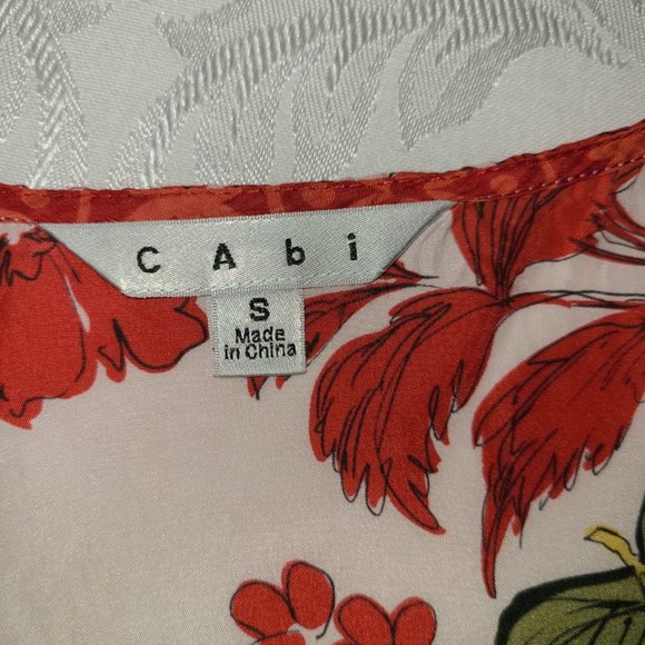 CAbi 100 Percent Silk Butterfly Tunic #948 - Picture 7 of 10